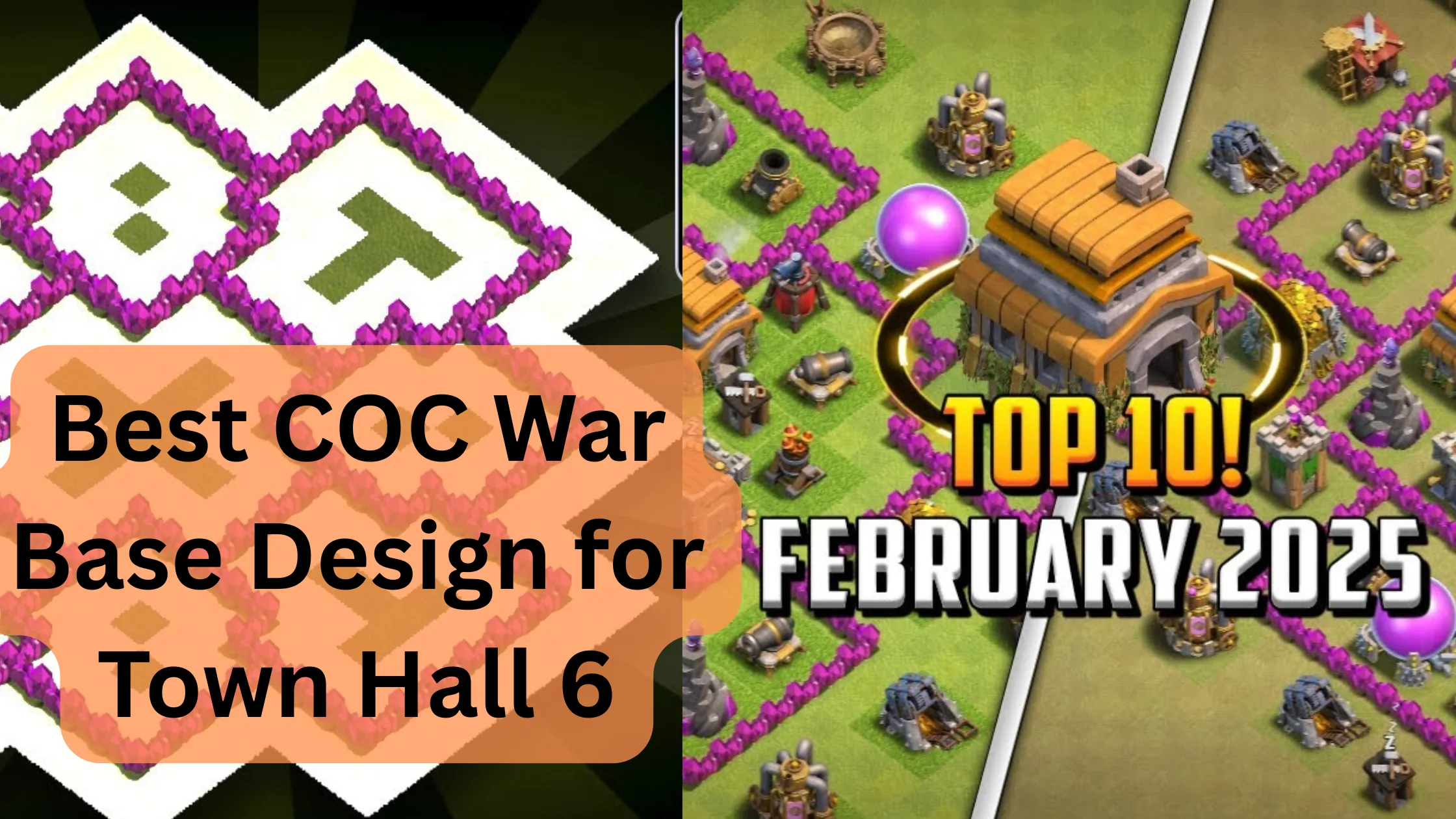 Best COC War Base Design for Town Hall 6