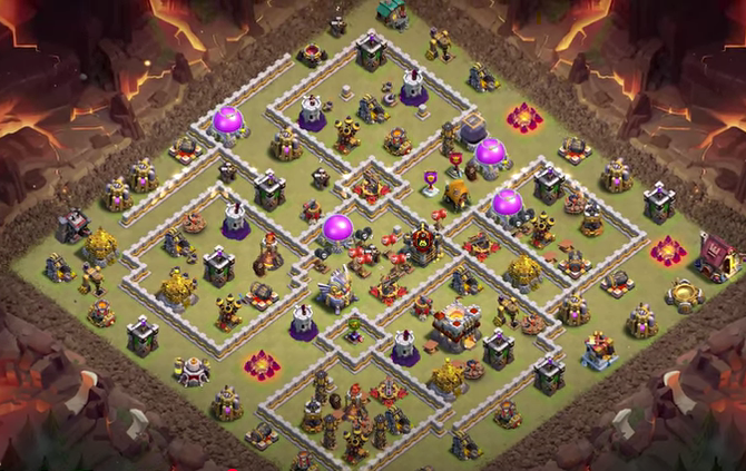 TH11 War Base Anti 3 Star