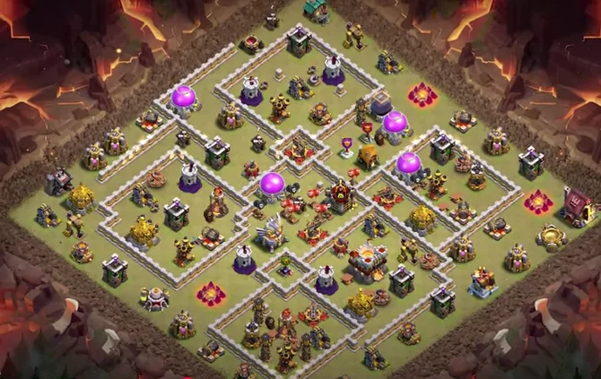 TH11 War Base Anti 3 Star